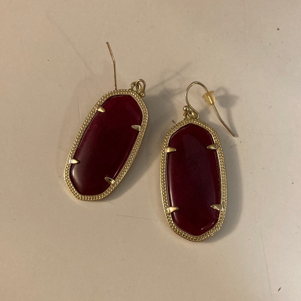 Red Kendra Scott earrings